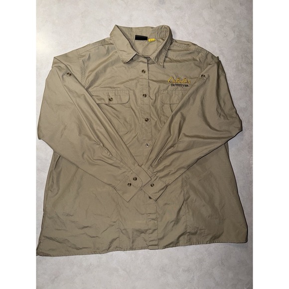 Cabelas Long Sleeve Button-up Shirt Employee Uniform Size 3XL - Picture 1 of 7